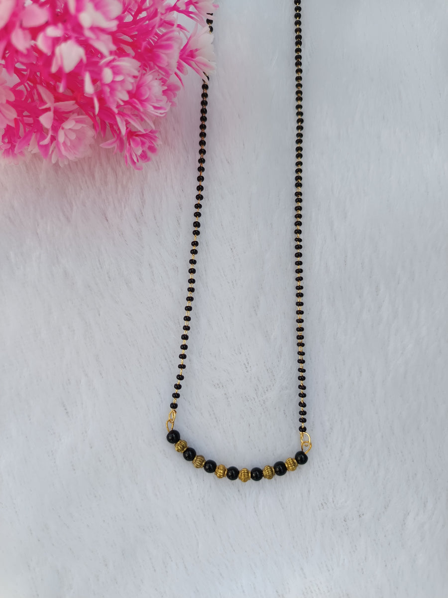 Black & G0lden Mangalsutra