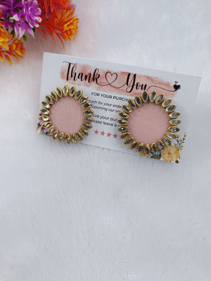 Lightpink Fabric Earring