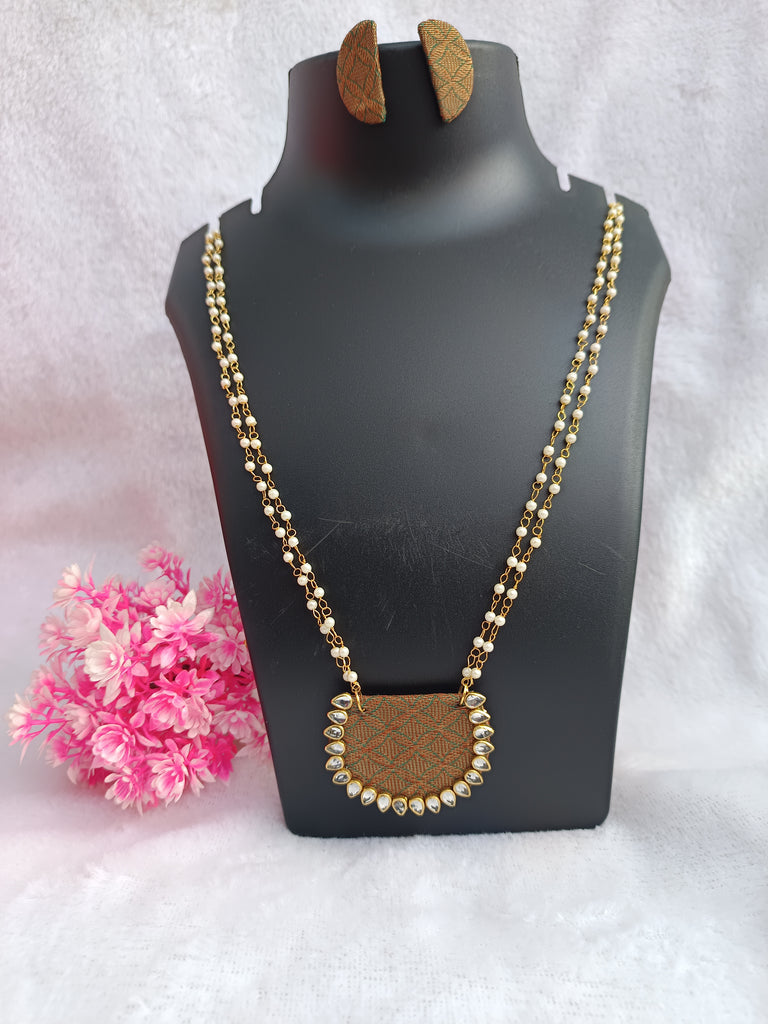 Fabric Long Necklace