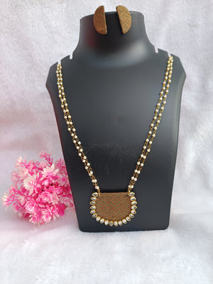 Fabric Long Necklace