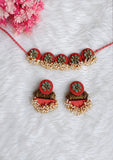Coral Bloom Choker Set