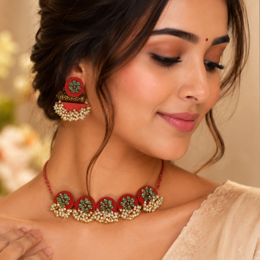 Handmade Festive Choker Set