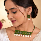 Green Mirror Choker Set
