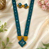 Navratri Teal Statement Set