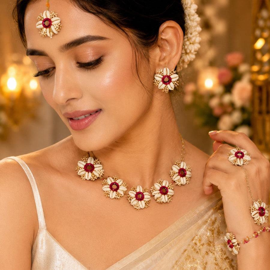 Rani Shell Floral Set