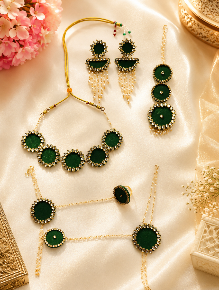 Royal Green Statement Set