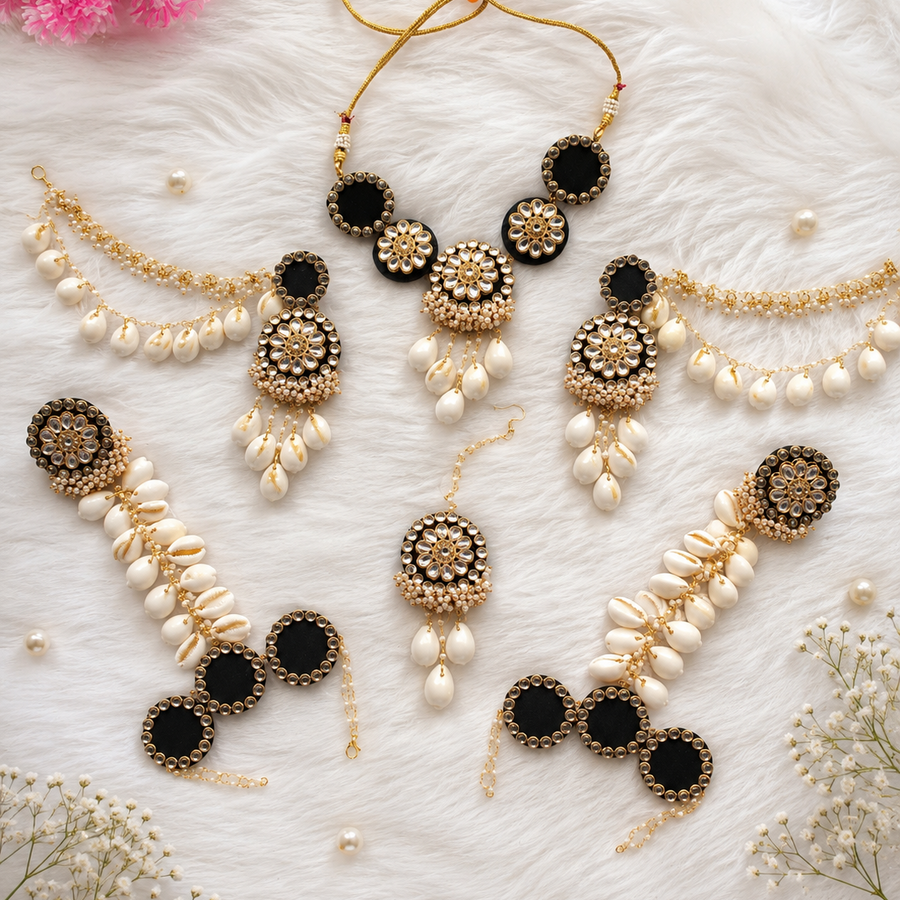 Noir Pearl Bridal Set