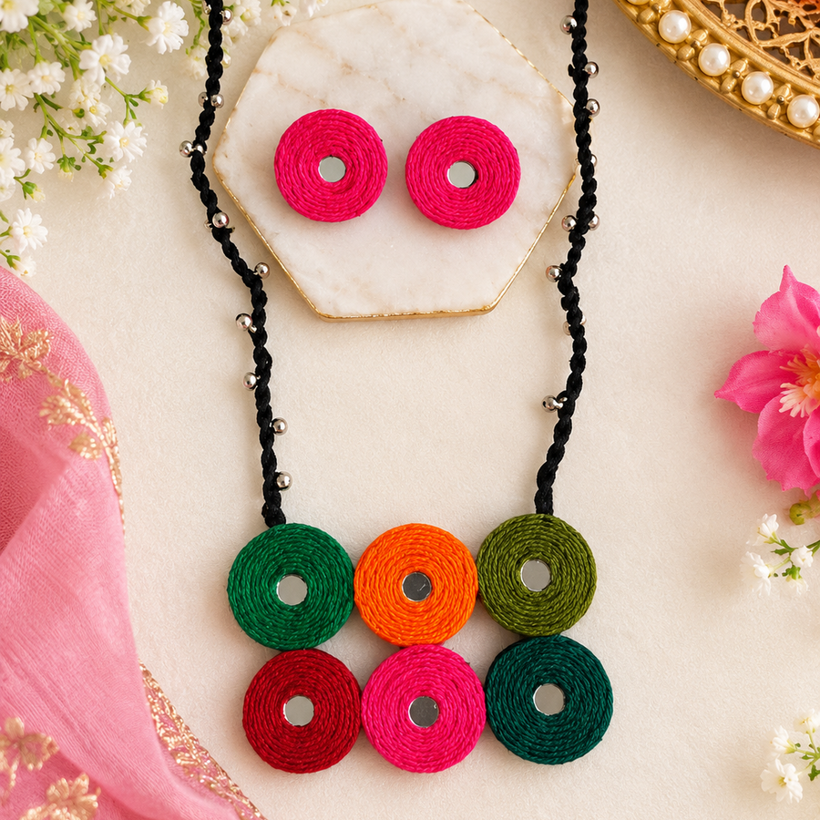 Traditional Navratri Thread Necklace