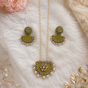 Sage Green Pendant Set