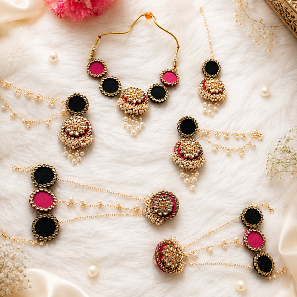 Black Pink Statement Set