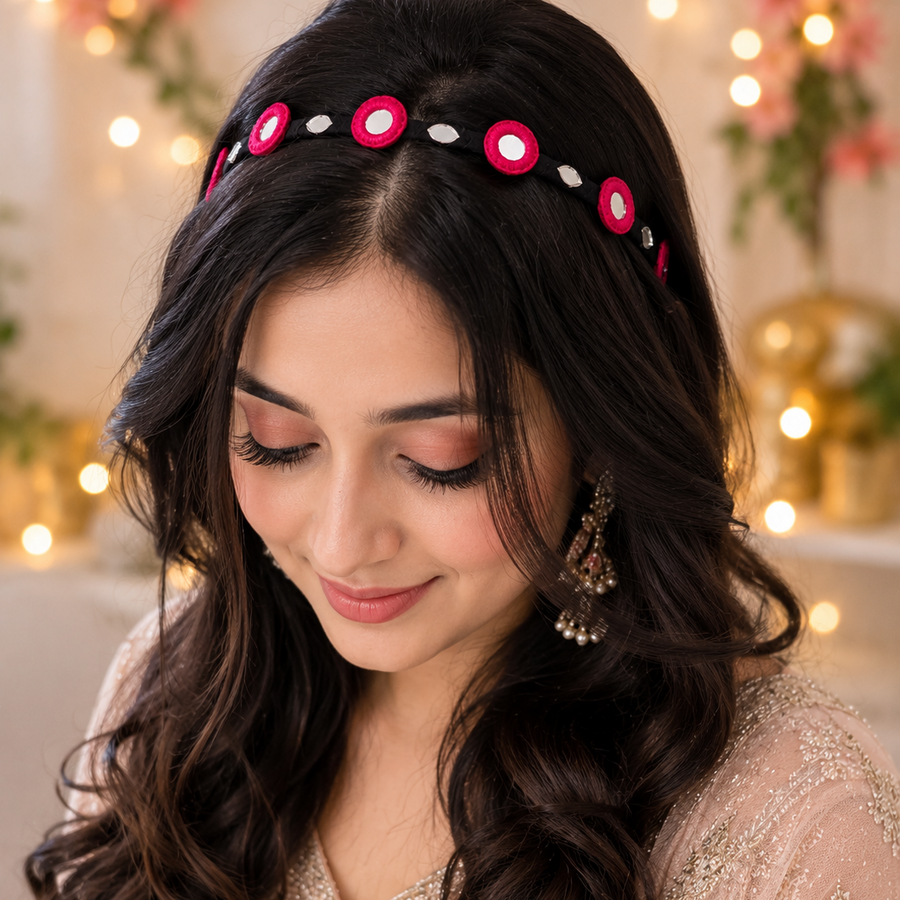 Navratri Mirror Hair Belt