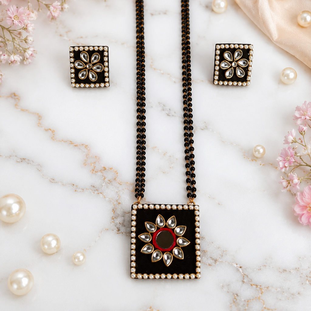 Traditional Square Pendant Set