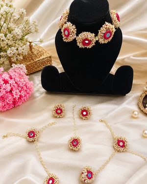 Pink Mirror Pearl Set