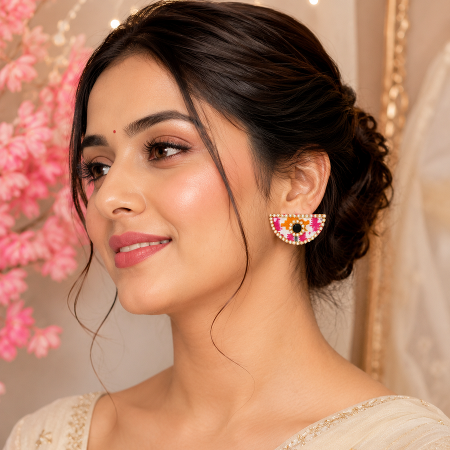 Festive Fabric Mirror Studs