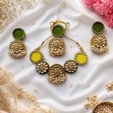 Yellow Green Floral Set