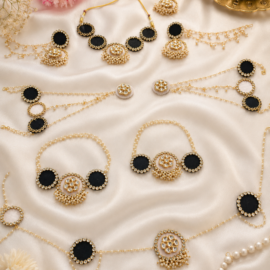 Noir Pearl Necklace Set