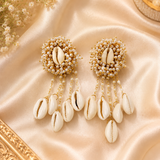 Ivory Shell Statement Earrings